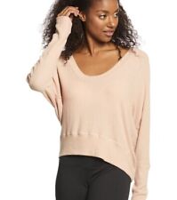 Spiritual Gangster Luxe Rib Batwing Long Sleeve Top - Size M