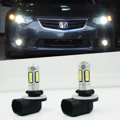2pcs 6000K 881 30-SMD Xenon White LED projector Bulbs Fog Lights/High Beam DRL - Image 1 of 4