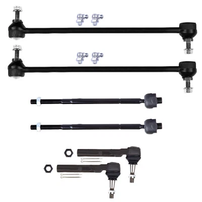 6pcs Front Inner Outer Tie Rods Sway Bars For 2006-2008 Chevrolet UPLANDER - Image 1 of 4