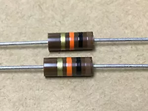 (2 PC) AB RC32GF103J Resistor Carbon Comp 1W 10KOHM 5% NSN# 5905-00-279-1719 - Picture 1 of 2