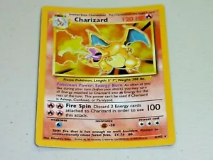 Pokemon Charizard 4/102 Raro Holo Tarjeta Base Ilimitado 1999 Holográfico - Imagen 1 de 6