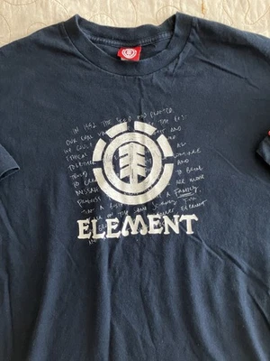 Camiseta Element Para Hombre XL Tierra Viento Agua Fuego Logo Gris Gráfico Patín Deportes Y2K Foto 1 de 4