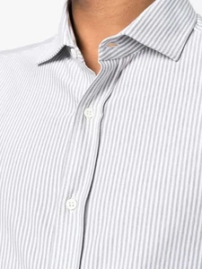 Brunello Cucinelli Mens Leisure Fit White & Green Dress Shirt - Picture 1 of 6