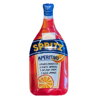 Bella Lux Aperol Spritz Melamine Serving Tray 8.5"x19.5" Platter Large Orange - Image 1 of 4