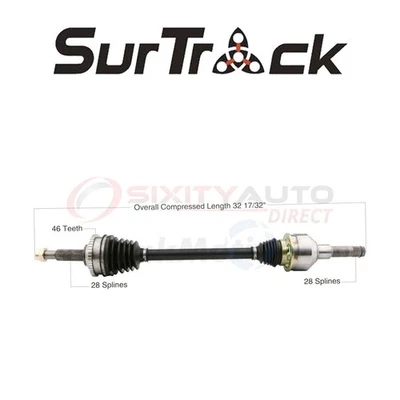 SurTrack CV Axle Shaft for 2000-2002 Lincoln LS 3.0L 3.9L V6 V8 - Constant ix - Image 1 of 4