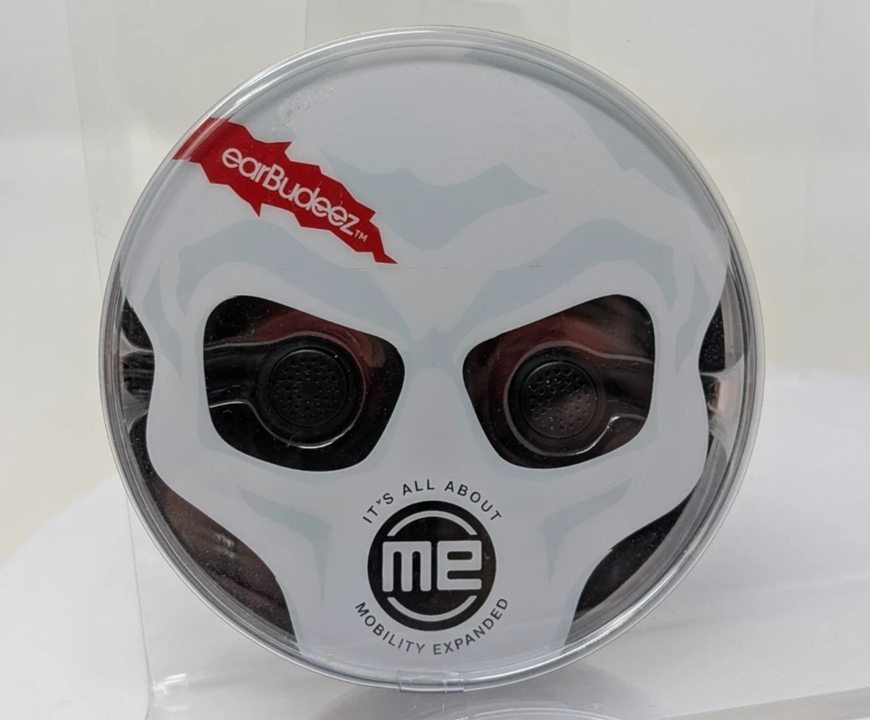 Audiovox JHB506 EarBudeez Emo Y2K Earbuds Black Wired NEW SEALED - Image 1 of 4