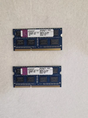 Kingston DDR3 4GB SO-DIMM (2×2gb) 2RX8 PC3 10600S 1333MHz  - Bild 1 von 3