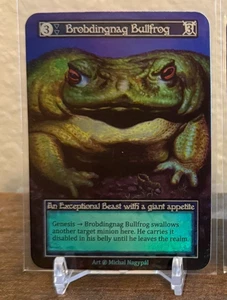 Sorcery Contested Realms - Beta - Brobdingnag Bullfrog Foil NM - Picture 1 of 2