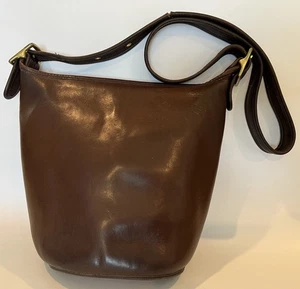 Vintage Coach 9953 Old Legacy Duffle Bucket Feed Sac Shoulder Bag Brown - Picture 1 of 8