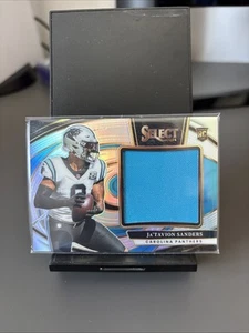 2024 Select Ja’Tavion Sanders Rookie Jumbo Patch Numbered /149 Carolina Panthers - Picture 1 of 2