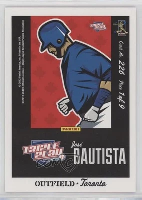 2012 Panini Triple Play Jose Bautista #86 - Image 1 of 2