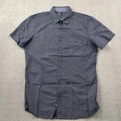 United Colors Of Benetton Shirt Adult Large Blue Button Up Short Sleeve Casual - Image 1 of 4