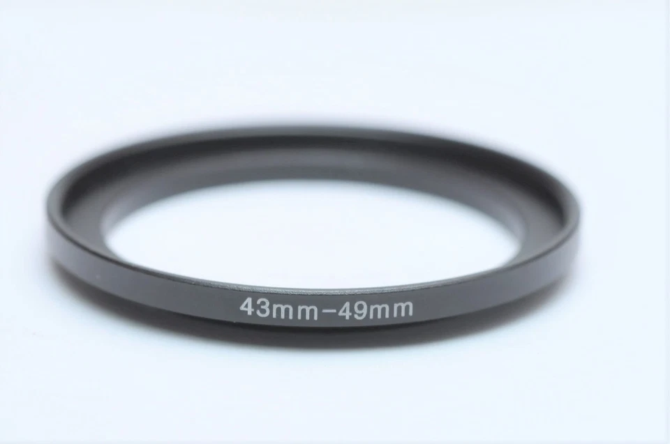 43mm-49mm Metal Lens Adapter Step Up Filter Ring 43-49 - Image 1 of 1