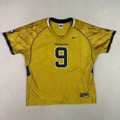 Nike Mizzou Tigers University of Missouri Gold Jersey Size XL (See Measurements) - Image 1 of 4