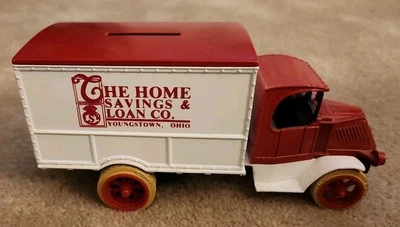 ERTL.1926 Mack Delivery Truck Bank. Die-Cast.1/38 Scale.Home Savings.Youngstown - Image 1 of 4