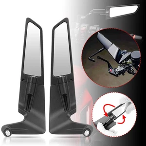 Wind Wing Rear Side View Mirror For Yamaha MT07 MT09 FZ07 FZ09 FJ09 MT03 Honda - Picture 1 of 11