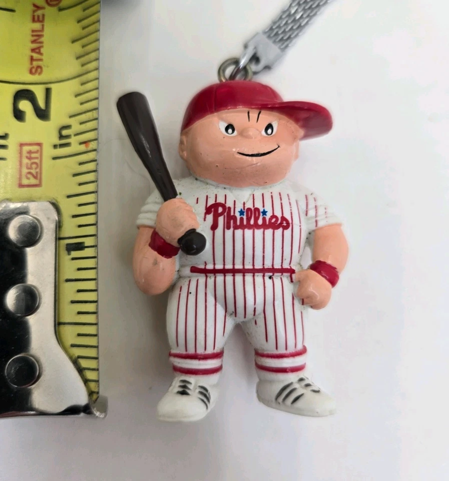 Vintage MLB PHILADELPHIA PHILLIES Sports Brat Keychain 1986 J.F.S. Used - Image 1 of 4