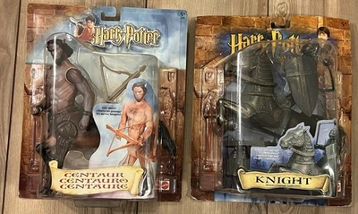 Lote De 2 Figuras De Colección 2001 Harry Potter Hechiceros Caballero Piedra y Centauro Nuevas Foto 1 de 4
