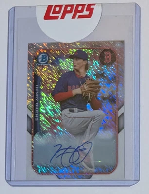 Henry Owens Auto Mini 2015 Bowman Chrome ffm-ho Farm's Finest, en redención Foto 1 de 2