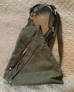 Joy Susan Mini Backpack Vegan Leather Green Bag New Unused - Picture 1 of 10