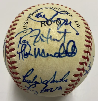 1985 Chicago Cubs Team Signed Baseball Ron Cey Joe Carter Jenkins Lee Smith + - Image 1 of 4