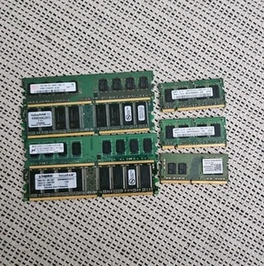 7 piece LOT Memory RAM for GOLD RECOVERY Computer Parts Precious Metal Scrap - Picture 1 of 4