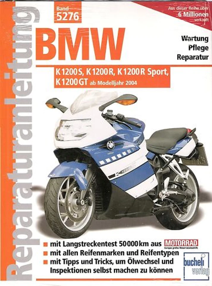 Manuale riparazione Bucheli 5276 per BMW K 1200 S / GT R dal 2004 scatola originale nuova