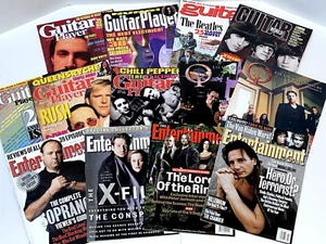 13 Gitarren- & Unterhaltungsmagazine Lot Beatles Queensryche Nuno Rush Akte X - Bild 1 von 8