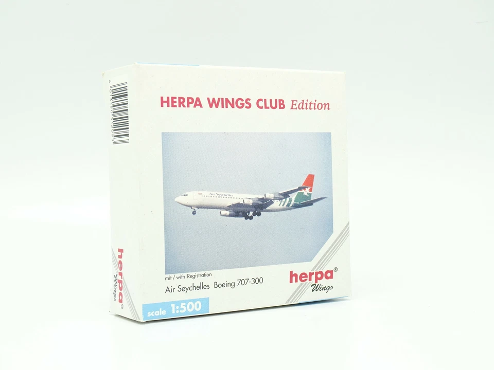 Herpa Aereo Compagnie Aeree 1/500 - Boeing 707 300 Air Seychelles - Immagine 1 di 1