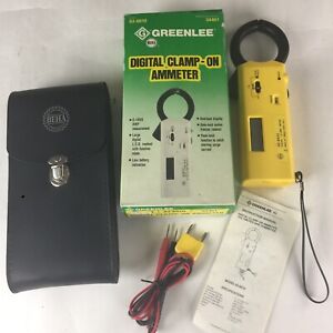 Greenlee 93-8010 Clamp-On Ammeter Voltmeter and Ohmmeter 0-1000 AMP