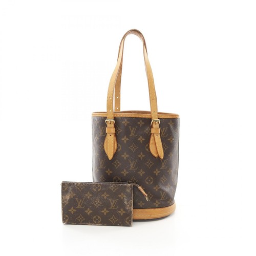 LOUIS VUITTON（LV） Borsa a tracolla Louis Vuitton Bucket PM M42238 Monogram tela marrone usata LV