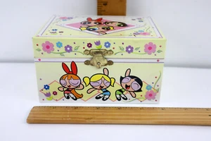 Powerpuff Girls gelb/rosa Spieluhr 2000 Feelin Groovy Tune *FUNKTIONIERT* - LESEN - Bild 1 von 14