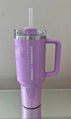 Stanley X Starbucks Limited Edition Lavender Sakura 40oz Tumbler Flowstate H2.0 - Image 1 of 4