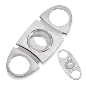 Galiner Cigar Cutter Double Blade Stainless Steel Scissors Knife Guillotine Tool - Picture 1 of 4