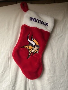 Medias de Navidad vintage de los Minnesota Vikings NFL con logotipo bordado - Imagen 1 de 6