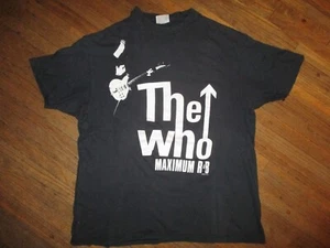 vtg 80's WHO CONCERT T SHIRT Kids Are Alright Tour 1989 Tee Pete Townshend LARGE - Picture 1 of 11