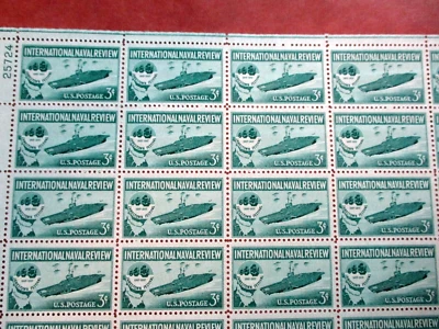 International Naval Review  plate block of 16  #1091 - Image 1 of 2