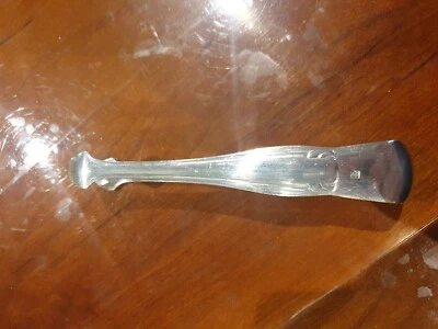 Argenterie Pince A Sucre Métal Blanc Poinçonné Art Déco  - Photo 1/4