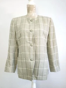 Womens Aquascutum Jacket Size 12 14 Wool Silk Tweed Blazer - Picture 1 of 10
