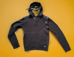 Maglione maglia nero con cappuccio American Stitch uomo taglia large - Foto 1 di 12