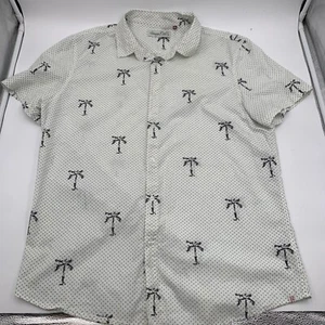Sovereign Code Mens Shirt Sz XL Button Up Palm Trees And Dots - Picture 1 of 5
