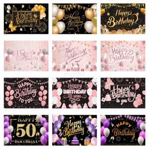 AU SELLER Birthday Party Backdrop Photography Background Birthday Party Decor - Picture 1 of 27