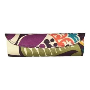 Vera Bradley Plum Crazy Hard Clip Eyeglass Readers Case Purple Floral NWOT - Picture 1 of 5