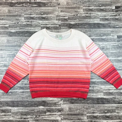 Anthropologie Saturday Sunday Emmeline Size S Cashmere Sweater Striped Pullover - Image 1 of 4