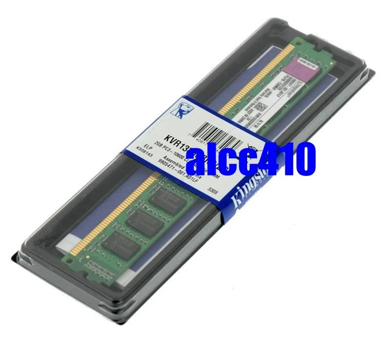 Kingston 2GB 2G 1333Mhz DDR3 RAM 1333 CL9  240Pin PC3-10600 KVR13N9S6/2 New - Image 1 of 1