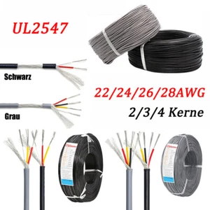UL2547 Litzenkabel PVC 22 AWG - 28 AWG Gesiebten Kupfer Mehradrig Audioleitung - Picture 1 of 11