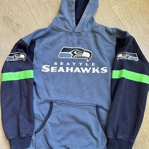 NFL Boys Girls Seattle Seahawks Fan Gear Hoodie Sweatshirt Sz Youth Medium 8-10 - Picture 1 of 2