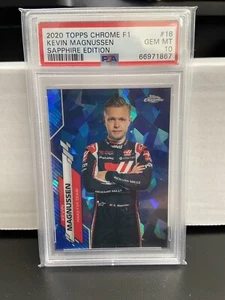 2020 Topps Chrome Sapphire Formula 1 Kevin Magnussen #18 PSA 10 - Picture 1 of 1