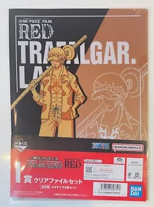 ONE PIECE Film Red Folders Trafalgar Law and BEPO.2 pieces.A4 Size.Ichibankuji - Picture 1 of 2