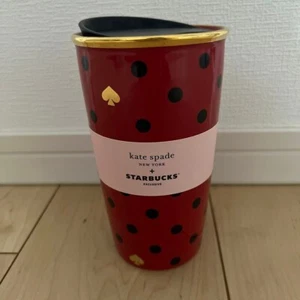 Starbucks KATE SPADE Collaboration Tumbler Double Wall Polka Dots JAPAN NEW - Picture 1 of 5